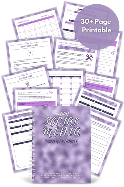 Ready to level up your social media game? Our 30-Day Social Media Content Planner is your secret weapon for success. Start planning, start thriving.