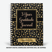 3-Year Gratitude Journal | African Pattern 1 (370+ Pages)