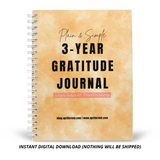 3-Year Gratitude Journal | African Pattern 1 (370+ Pages)