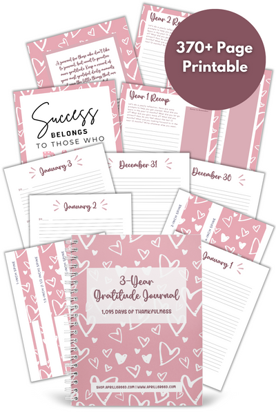 3-year printable and fillable pdf gratitude journal perfect for the one you love