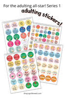 Adulting Stickers Series 1 - Great Job! (40+ Sticker Design) –  aprillereedshop